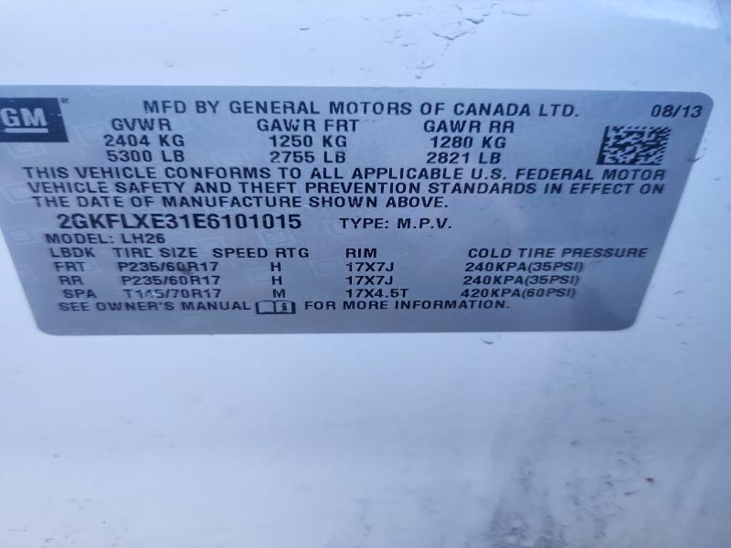 Продажа на аукционе авто 2014 Gmc Terrain, vin: 2GKFLXE31E6101015, номер лота: 50855966