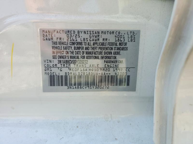 Aukcja sprzedaży 2025 Nissan Sentra, vin: 3N1AB8CV9SY320272, numer aukcji: 48422526