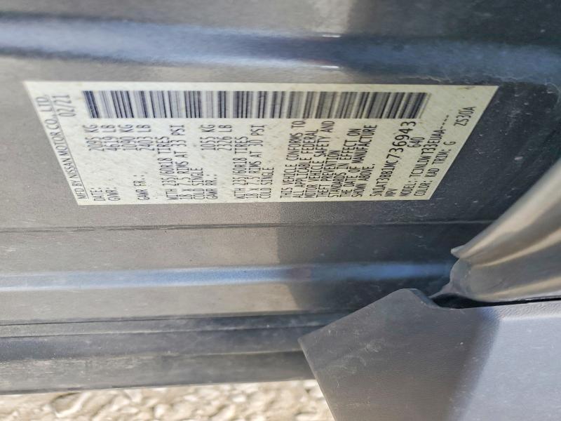 50565306 :رقم المزاد ، 5N1AT3BB1MC736943 vin ، 2021 Nissan Rogue مزاد بيع