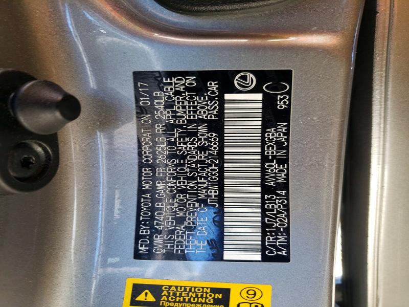 Продажа на аукционе авто 2017 Lexus Es 300h, vin: JTHBW1GG0H2146669, номер лота: 48927386