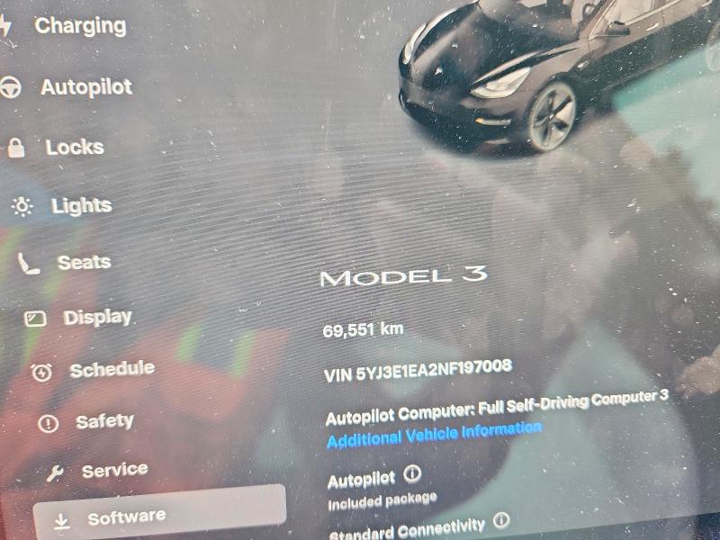 Продаж на аукціоні авто 2022 Tesla Model 3, vin: 5YJ3E1EA2NF197008, номер лоту: 50666226