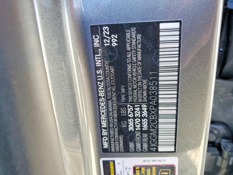 Продажа на аукционе авто 2023 Mercedes-benz Eqe Suv, vin: 4JGGM2CBXPA038511, номер лота: 48758306