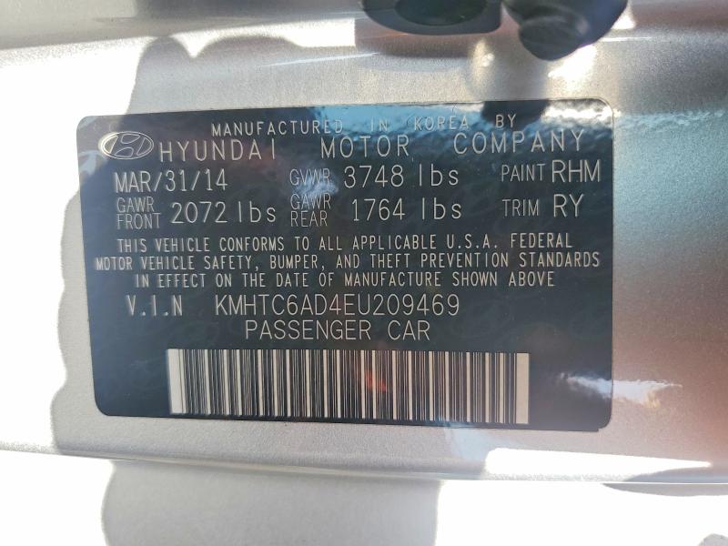Продаж на аукціоні авто 2014 Hyundai Veloster, vin: KMHTC6AD4EU209469, номер лоту: 49434486