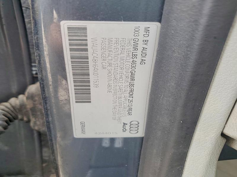 48828316 :رقم المزاد ، WAUAC48H64K011539 vin ، 2004 Audi A4 مزاد بيع