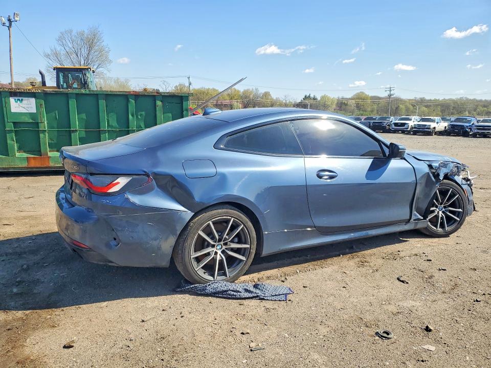 2021 Bmw 430xi მანქანა იყიდება აუქციონზე, vin: WBA73AP00MCF70974, აუქციონის ნომერი: 48787566