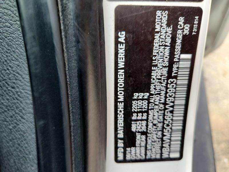 Продажа на аукционе авто 2015 Bmw X1, vin: WBAVM5C56FVV93953, номер лота: 50696976