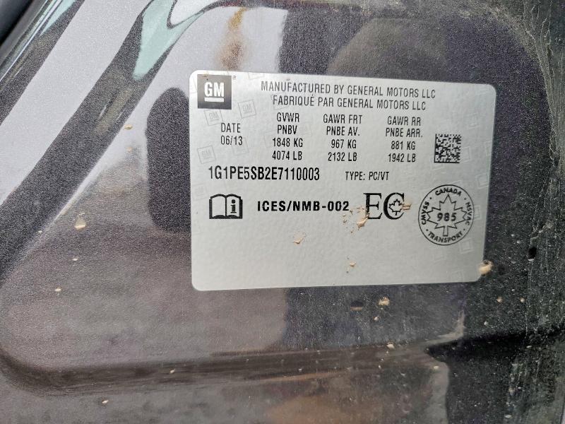 Продажа на аукционе авто 2014 Chevrolet Cruze, vin: 1G1PE5SB2E7110003, номер лота: 49770476