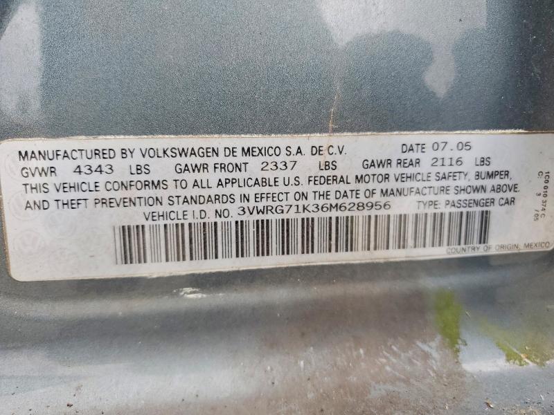 Aukcja sprzedaży 2006 Volkswagen Jetta, vin: 3VWRG71K36M628956, numer aukcji: 51633966