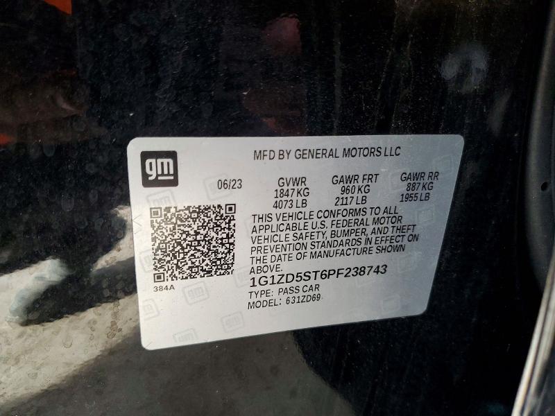 Продаж на аукціоні авто 2023 Chevrolet Malibu, vin: 1G1ZD5ST6PF238743, номер лоту: 48657436