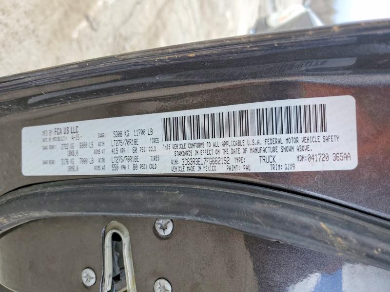 Продаж на аукціоні авто 2015 Ram 3500, vin: 3C63R3EL7FG662192, номер лоту: 48209566