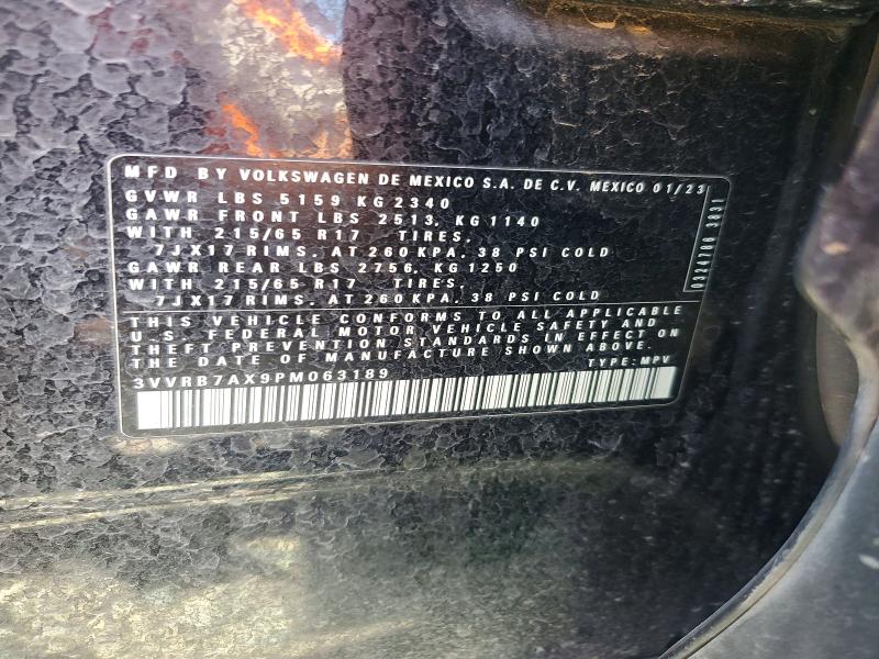 Продажа на аукционе авто 2023 Volkswagen Tiguan, vin: 3VVRB7AX9PM063189, номер лота: 50117916