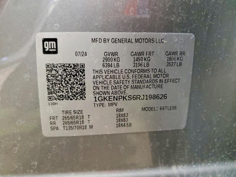 Продажа на аукционе авто 2024 Gmc Acadia, vin: 1GKENPKS6RJ198626, номер лота: 48609606