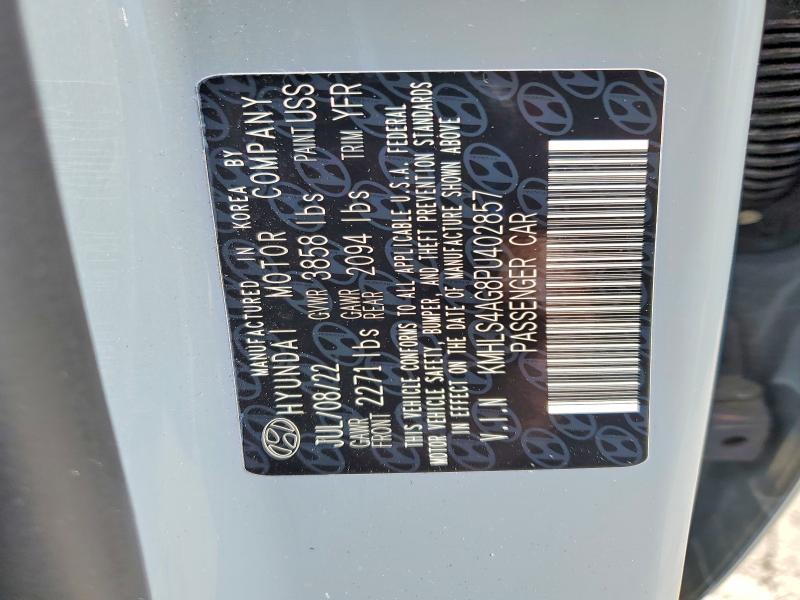 47214616 :رقم المزاد ، KMHLS4AG8PU402857 vin ، 2023 Hyundai Elantra مزاد بيع
