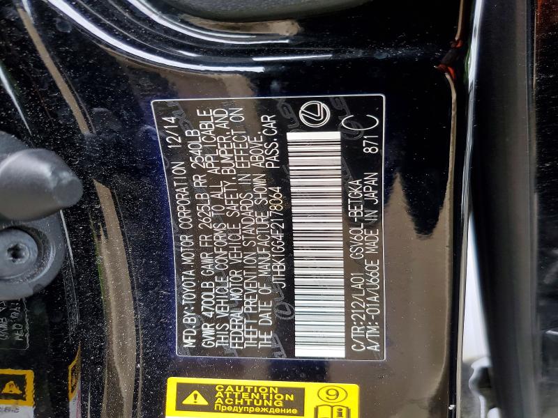 Продаж на аукціоні авто 2015 Lexus Es, vin: JTHBK1GG4F2178064, номер лоту: 51659026