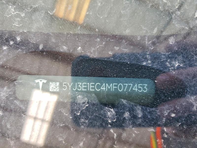 Aukcja sprzedaży 2021 Tesla Model 3, vin: 5YJ3E1EC4MF077453, numer aukcji: 50614526