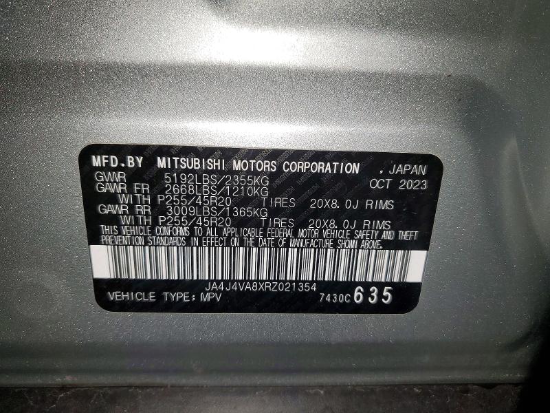Продаж на аукціоні авто 2024 Mitsubishi Outlander, vin: JA4J4VA8XRZ021354, номер лоту: 51131136