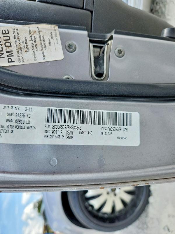 48356756 :رقم المزاد ، 2C3CA5CG2BH534846 vin ، 2011 Chrysler 300 مزاد بيع