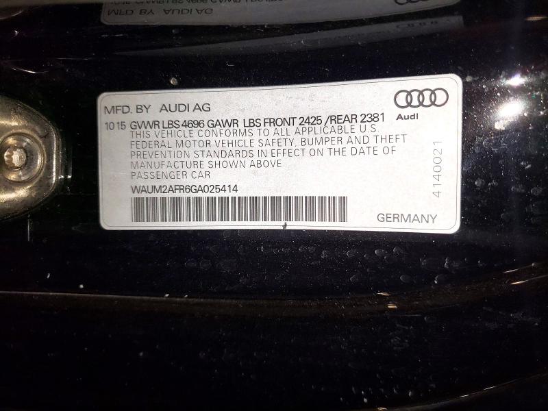 Продажа на аукционе авто 2016 Audi A5, vin: WAUM2AFR6GA025414, номер лота: 50128536
