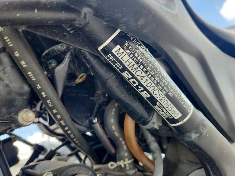 Aukcja sprzedaży 2012 Honda Cbr250, vin: MLHMC4100C5206566, numer aukcji: 49839776