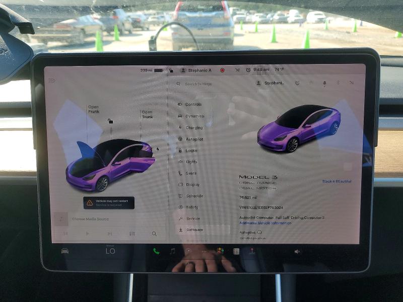 Продажа на аукционе авто 2020 Tesla Model 3, vin: 5YJ3E1EB8LF783024, номер лота: 49217776