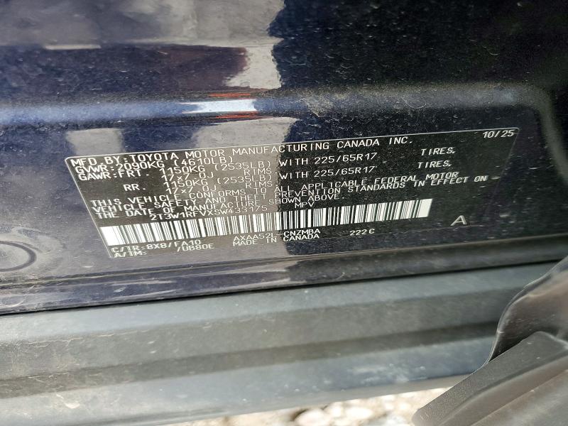 Продажа на аукционе авто 2025 Toyota Rav4, vin: 2T3W1RFVXSW433175, номер лота: 48076286