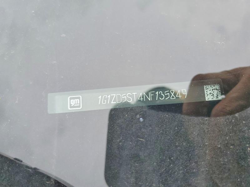 Aukcja sprzedaży 2022 Chevrolet Malibu, vin: 1G1ZD5ST4NF135849, numer aukcji: 49873186