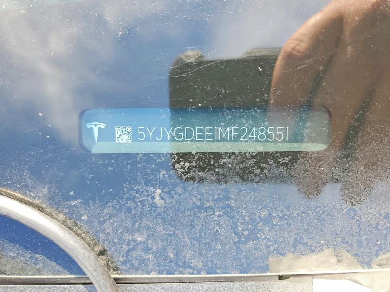 Aukcja sprzedaży 2021 Tesla Model Y, vin: 5YJYGDEE1MF248551, numer aukcji: 49834836