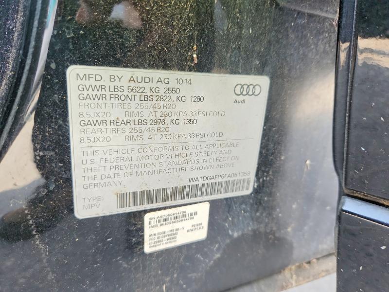 48654156 :رقم المزاد ، WA1DGAFP6FA051359 vin ، 2015 Audi Q5 مزاد بيع