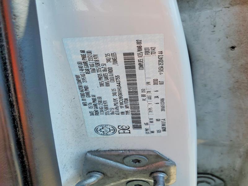 Продажа на аукционе авто 2017 Ford Escape, vin: 1FMCU9G9XHUA43755, номер лота: 50529446