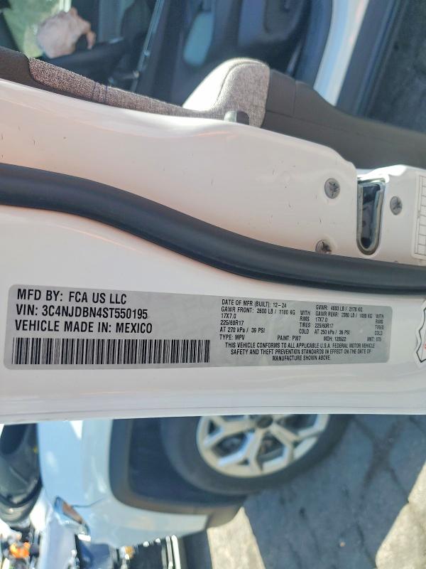 51091076 :رقم المزاد ، 3C4NJDBN4ST550195 vin ، 2025 Jeep Compass مزاد بيع