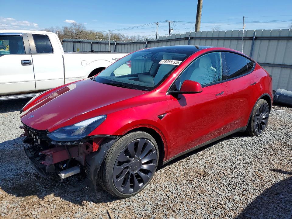 48955026 :رقم المزاد ، 7SAYGDEF5SA348125 vin ، 2025 Tesla Model Y مزاد بيع