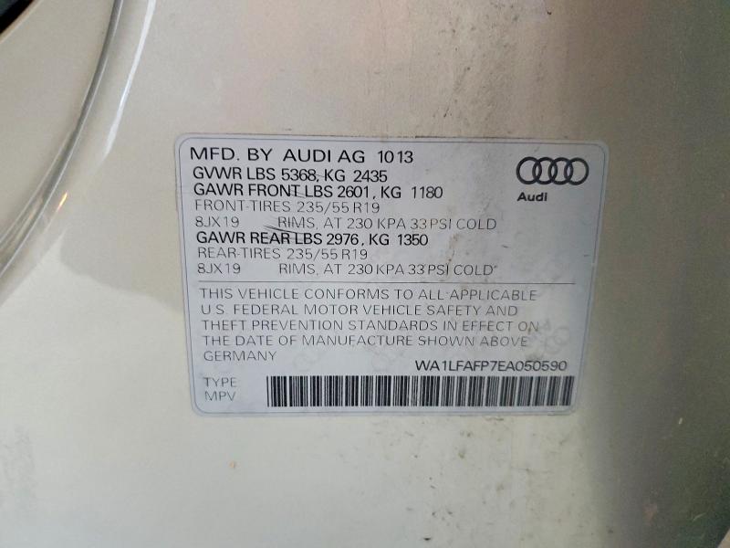 Продажа на аукционе авто 2014 Audi Q5, vin: WA1LFAFP7EA050590, номер лота: 49472816
