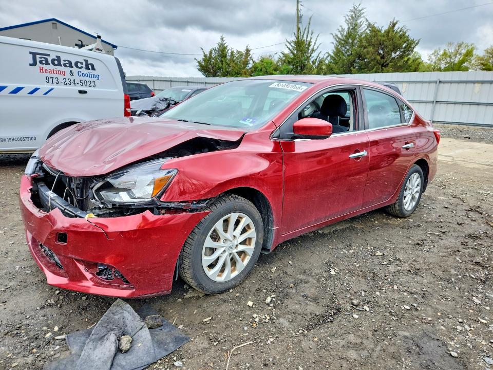 50452666 :رقم المزاد ، 3N1AB7AP7KY337571 vin ، 2019 Nissan Sentra مزاد بيع