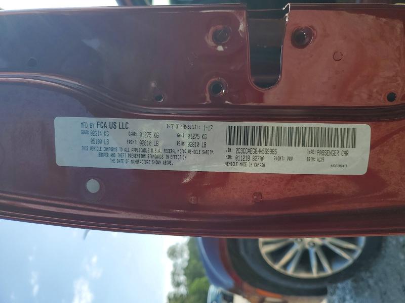 Aukcja sprzedaży 2017 Chrysler 300c, vin: 2C3CCAEG8HH559985, numer aukcji: 50272216