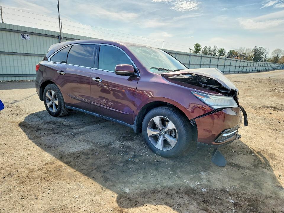 2014 Acura Mdx მანქანა იყიდება აუქციონზე, vin: 5FRYD3H29EB015117, აუქციონის ნომერი: 49750096