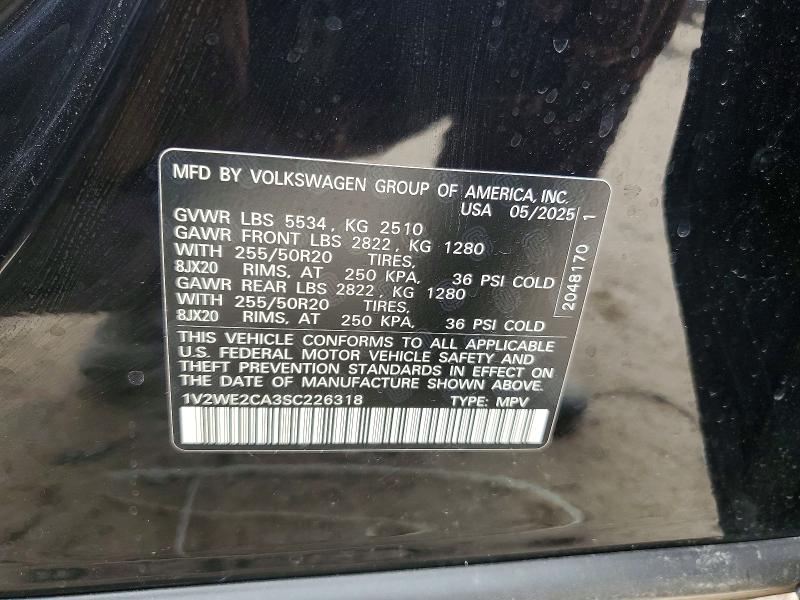 Aukcja sprzedaży 2025 Volkswagen Atlas Cross Sport, vin: 1V2WE2CA3SC226318, numer aukcji: 50152066