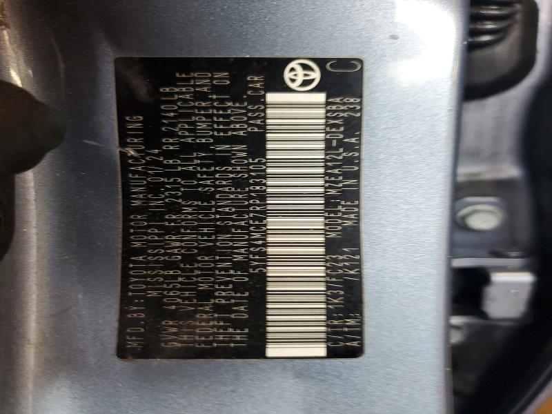 51475286 :رقم المزاد ، 5YFS4MCE7RP183105 vin ، 2024 Toyota Corolla مزاد بيع