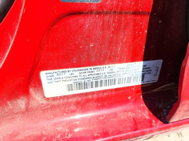 50962986 :رقم المزاد ، 3VWRG71K96M620361 vin ، 2006 Volkswagen Jetta مزاد بيع