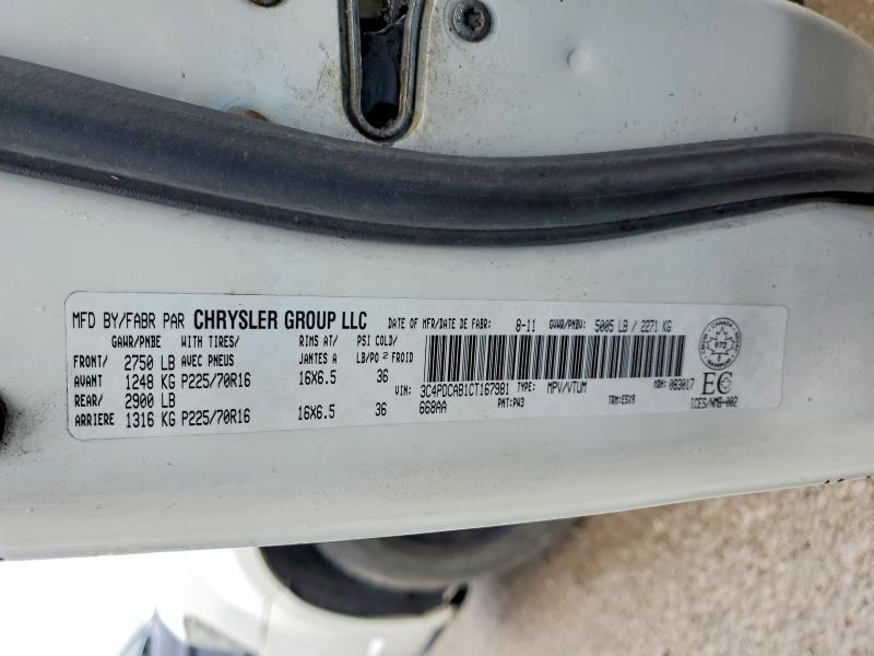2012 Dodge Journey მანქანა იყიდება აუქციონზე, vin: 3C4PDCAB1CT167981, აუქციონის ნომერი: 48124196