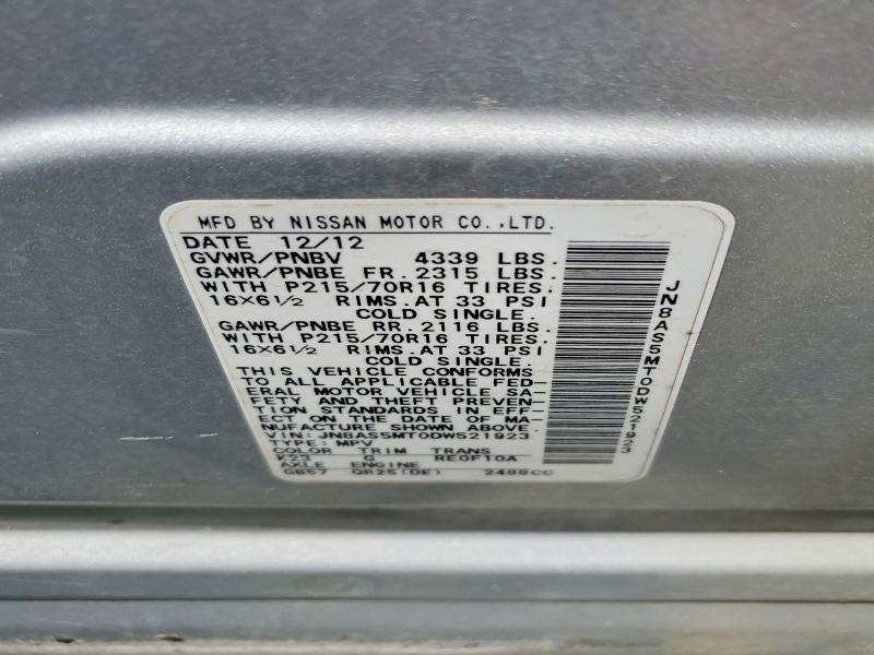 Продаж на аукціоні авто 2013 Nissan Rogue, vin: JN8AS5MT0DW521923, номер лоту: 50412716