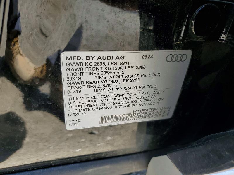Auction sale of the 2024 Audi Q5, vin: WA1F2AFY8R2131633, lot number: 48966076