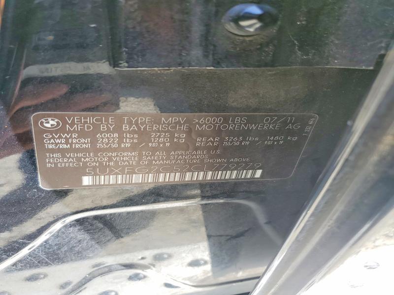 Продажа на аукционе авто 2012 Bmw X6, vin: 5UXFG2C52CL779279, номер лота: 52205386
