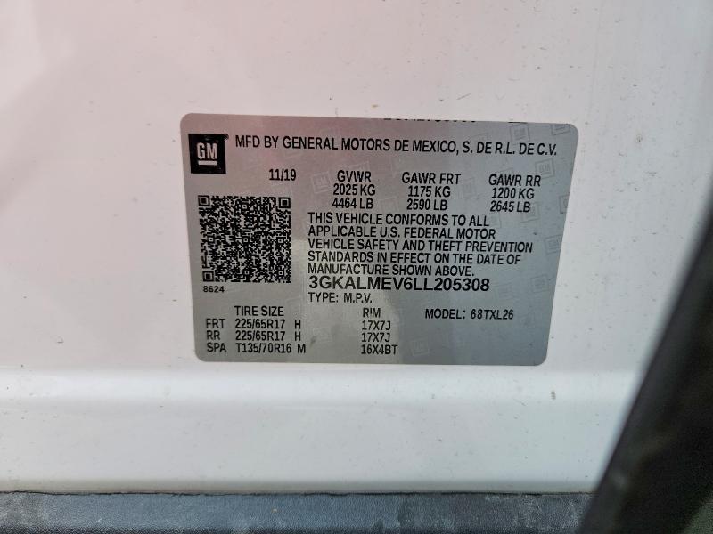 Продаж на аукціоні авто 2020 Gmc Terrain, vin: 3GKALMEV6LL205308, номер лоту: 49305706