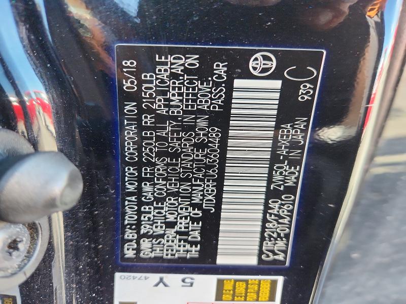 Продажа на аукционе авто 2018 Toyota Prius, vin: JTDKBRFU6J3604489, номер лота: 48698856