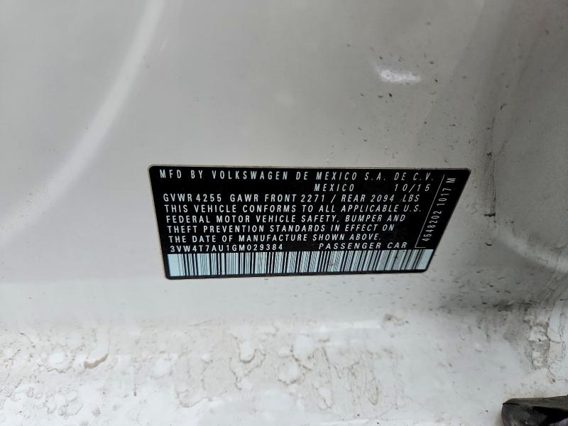 Продажа на аукционе авто 2016 Volkswagen Gti, vin: 3VW4T7AU1GM029384, номер лота: 48433096