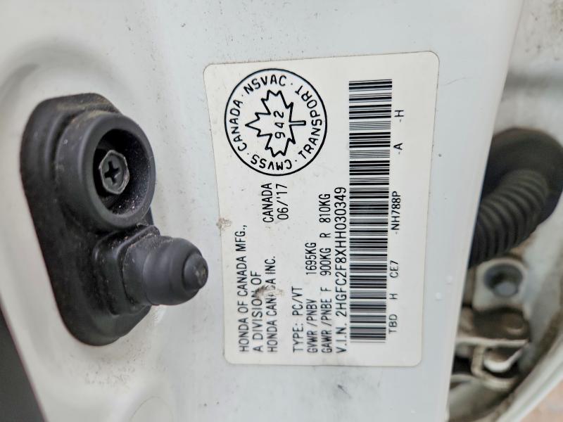 Aukcja sprzedaży 2017 Honda Civic, vin: 2HGFC2F8XHH030349, numer aukcji: 49615626
