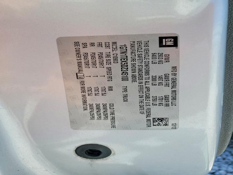 2013 Gmc Sierra მანქანა იყიდება აუქციონზე, vin: 1GTN1TEX5DZ245100, აუქციონის ნომერი: 50763406
