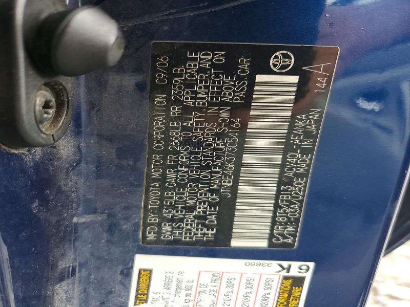 Продаж на аукціоні авто 2007 Toyota Camry, vin: JTNBE46K373054164, номер лоту: 49534956
