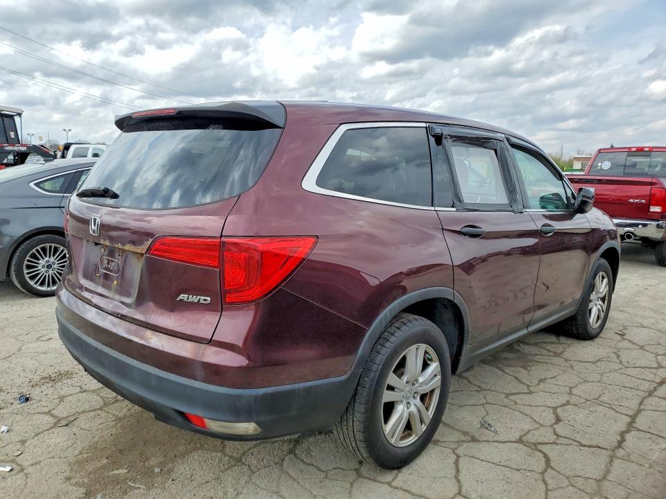 2016 Honda Pilot მანქანა იყიდება აუქციონზე, vin: 5FNYF6H10GB086214, აუქციონის ნომერი: 48764066