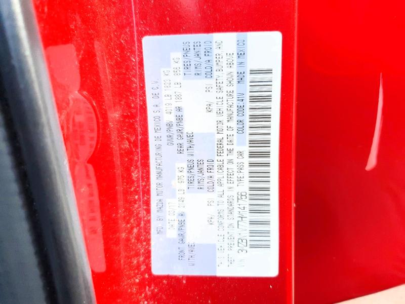 2017 Mazda 3 მანქანა იყიდება აუქციონზე, vin: 3MZBN1V77HM141756, აუქციონის ნომერი: 48615676